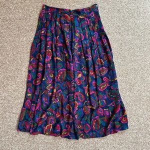 Vintage Paisley Skirt